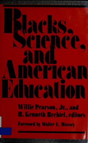 Cover for Blacks, science, and American education
