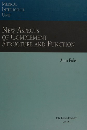 Cover for New aspects of complement structure and function