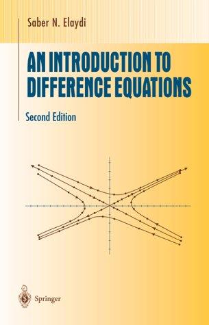 Cover for An introduction to difference equations