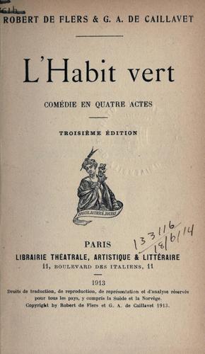 Cover for L' habit vert