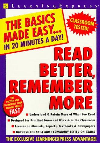 Cover for Read better, remember more