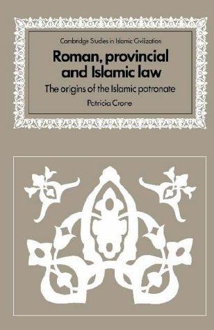 Cover for Roman, provincial, and Islamic law