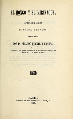 Cover for El hongo y el miriñaque