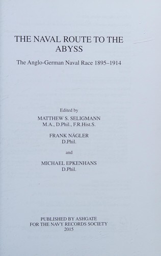 Cover for The Naval Route To The Abyss