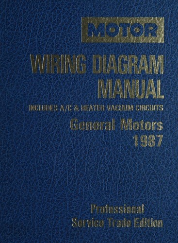 Cover for Motor 1987 General Motors wiring diagram manual