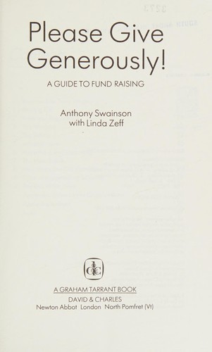 Cover for Please Give Generously (A Graham Tarrant Book)