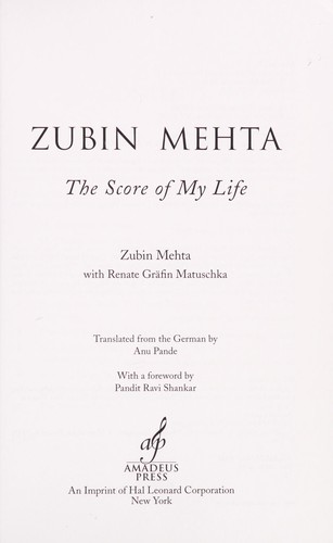 Cover for Zubin Mehta
