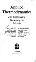Cover for Applied thermodynamics for engineering technologists