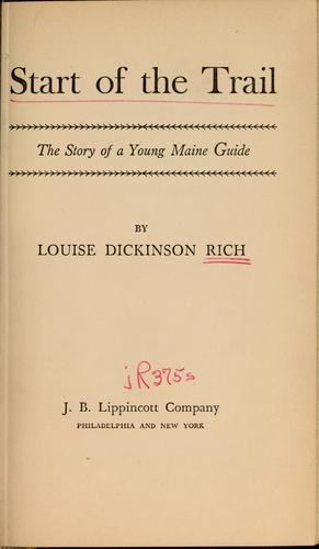 Cover for Start of the trail