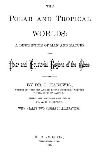 Cover for The polar and tropical worlds