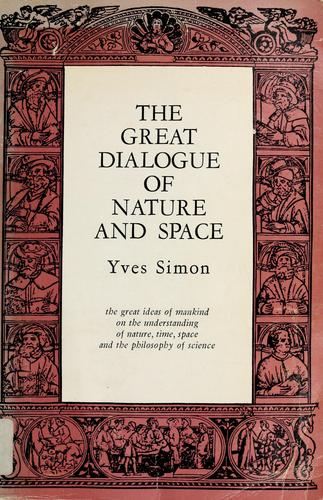 Cover for The great dialogue of nature and space