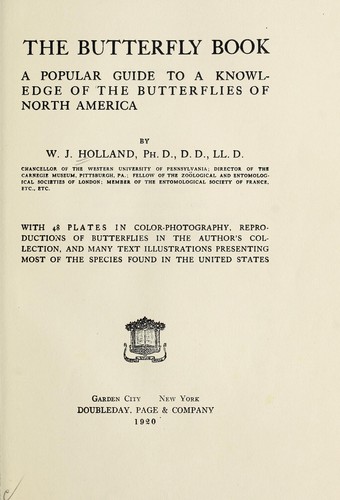 Cover for The butterfly book