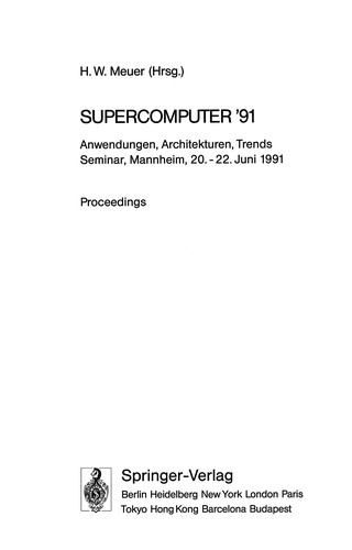 Cover for Supercomputer '91