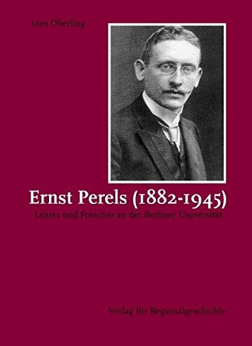 Cover for Ernst Perels (1882-1945)