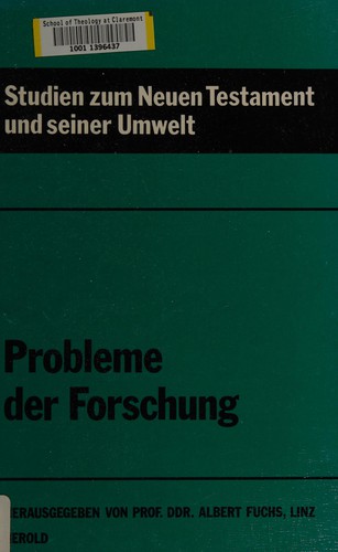 Cover for Probleme der Forschung