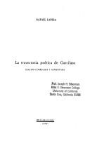Cover for La trayectoria poética de Garcilaso
