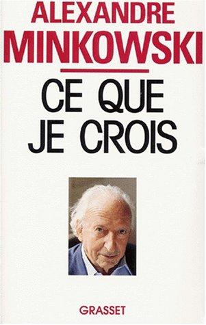 Cover for Ce que je crois