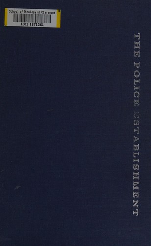 Cover for The police establishment