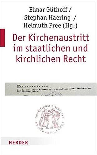 Cover for Der Kirchenaustritt im staatlichen und kirchlichen Recht