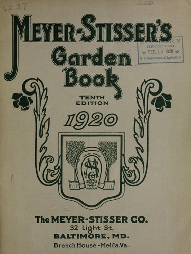 Cover for Meyer-Stisser's garden book