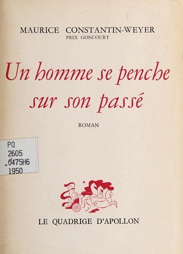 Cover for Un homme se penche sur son passé