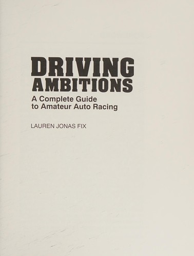 Cover for Driving ambitions