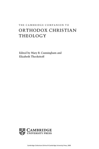 Cover for The Cambridge Companion to Christian Orthodox Theology (Cambridge Companions to Religion)