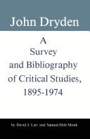Cover for John Dryden