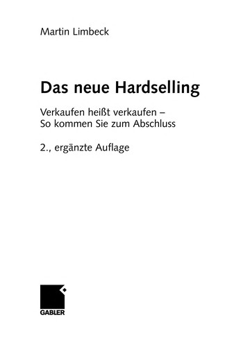 Cover for Das neue Hardselling