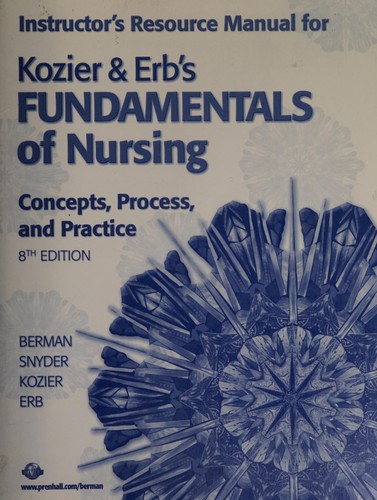 Cover for Instructor's resource manual for Kozier and Erb's fundamentals of nursing