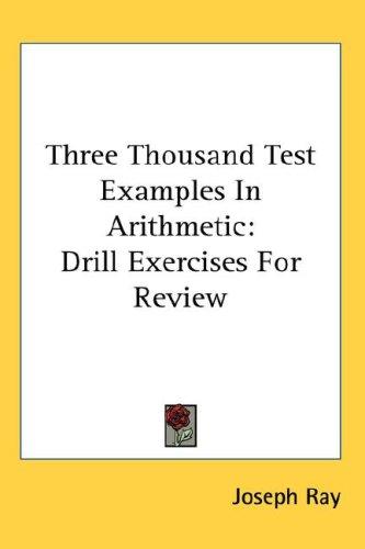 Cover for Three Thousand Test Examples In Arithmetic