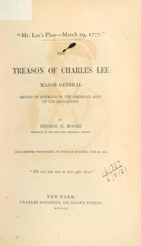 Cover for "Mr. Lee's plan - March 29, 1777"