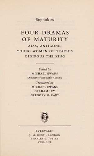 Cover for Four dramas of maturity