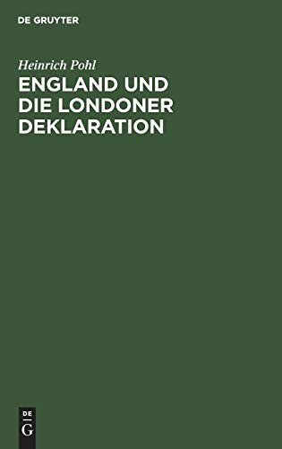 Cover for England und die Londoner Deklaration (German Edition)