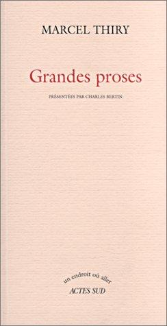 Cover for Grandes proses