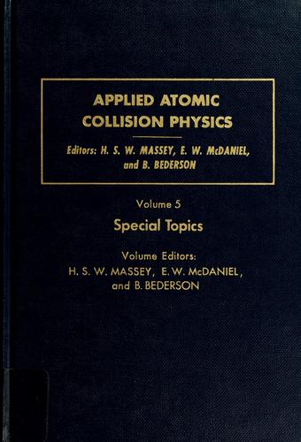 Cover for Applied atomic collision physics