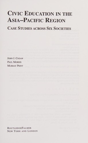 Cover for Civic education in the Asia-Pacific region