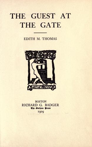 Cover for The guest at the gate