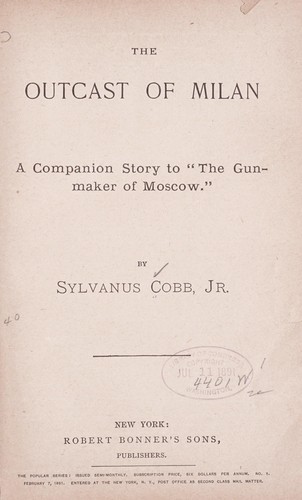 Cover for The outcast of Milan