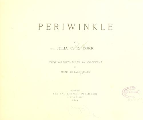 Cover for Periwinkle