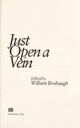 Cover for Just open a vein
