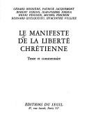 Cover for Le Manifeste de la liberté chrétienne