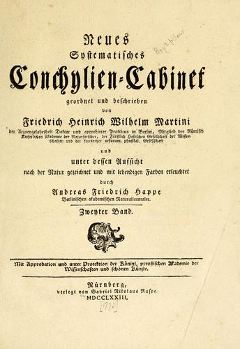 Cover for Neues systematisches Conchylien-Cabinet