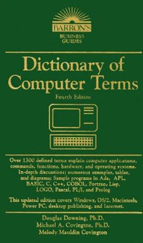 Cover for Dictionary of computer terms.