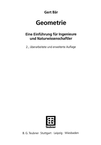 Cover for Geometrie