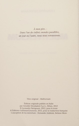 Cover for Multiversum