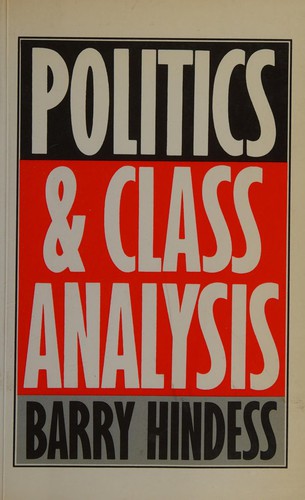 Cover for Politics and Class Analysis