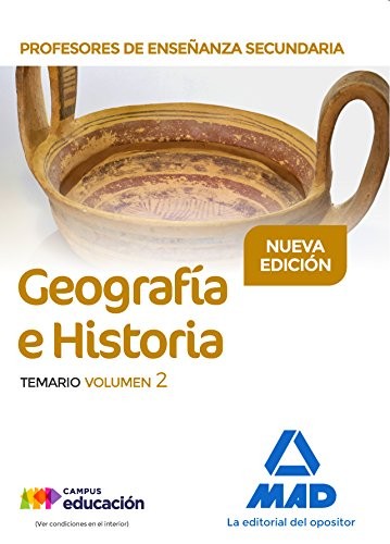 Cover for Profesores de Enseñanza Secundaria Geografía e Historia Temario volumen 2