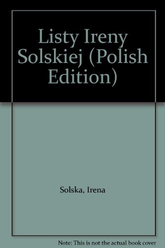 Cover for Listy Ireny Solskiej
