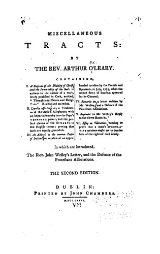 Cover for Miscellaneous tracts